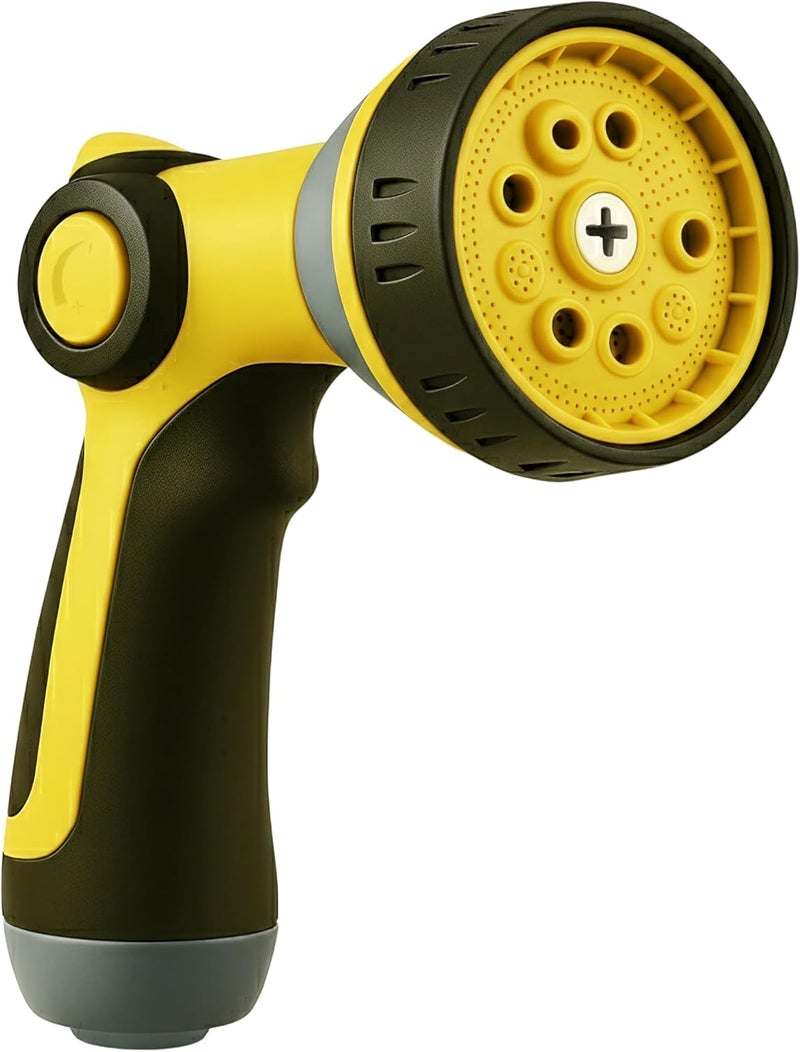 Craft911 Garden Hose Nozzle – 8-Pattern Hose Sprayer with Thumb Control – Watering Tool for Garden, Car Wash, Lawn Care & Pet Shower - Image 1